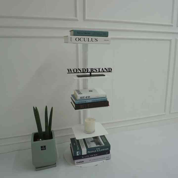 スチール ブックタワー 4段