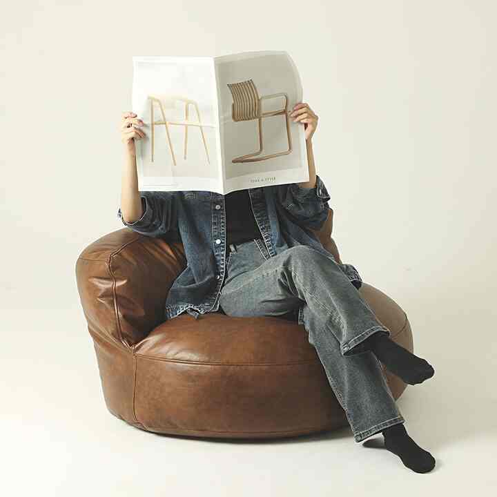 TOM LOW ラウンド ビーズソファ 1人掛け