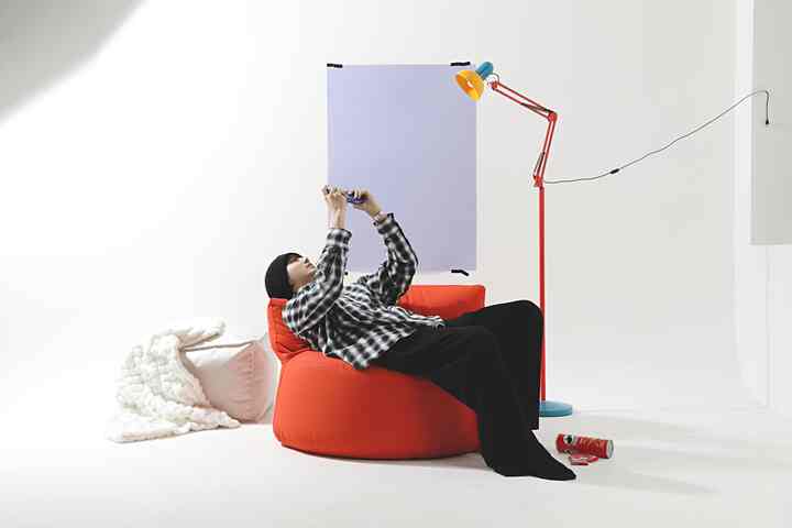 TOM Round meta-care 防水 ビーズソファ 1人掛け［4色］