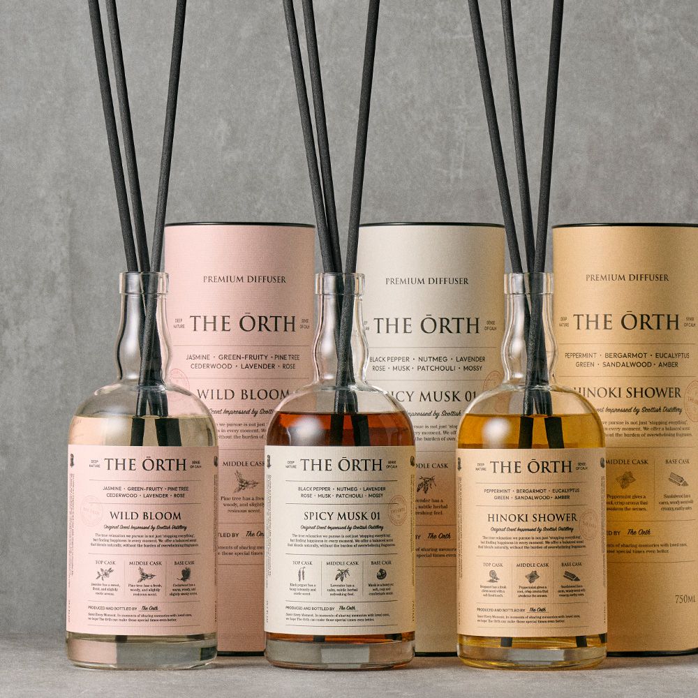 디올트 [1+1] 위스키 디퓨저 750ml 대용량 실내 인테리어 오브제 (머스크,플로럴,히노끼)