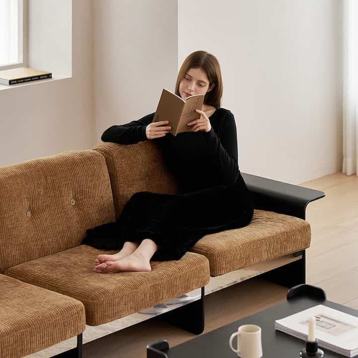 DANISH ソファ 1人掛け［2色・4種］