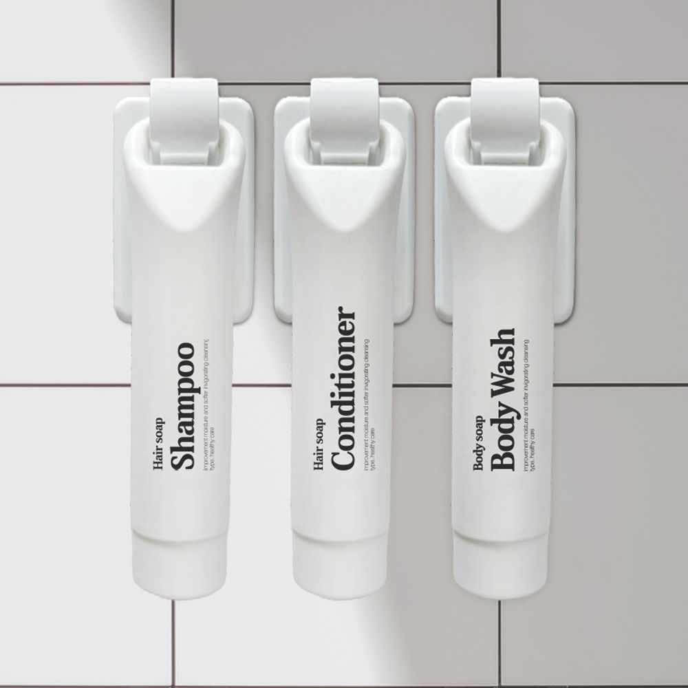 홈스토킹 공중부양 무타공 튜브형 샴푸통 욕실 디스펜서