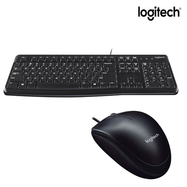 로지텍 로지텍코리아 K120 New + M90 유선 USB 키보드마우스세트 한글