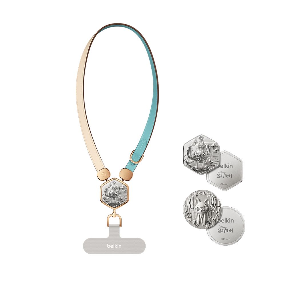 벨킨 디즈니 스티치 2in1 크로스바디 프리미엄 양면 가죽 스마트폰 스트랩 MSZ007LS