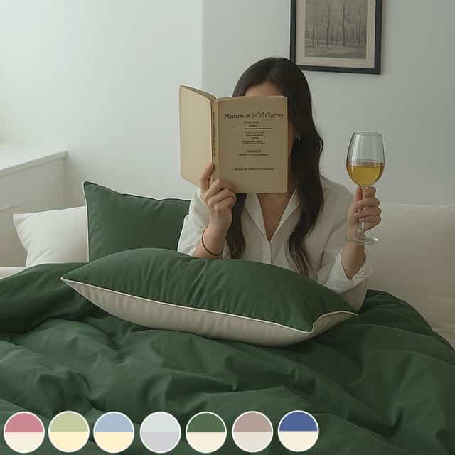 Clean 高密度 両面 布団カバーセット［7色・4種・4サイズ］