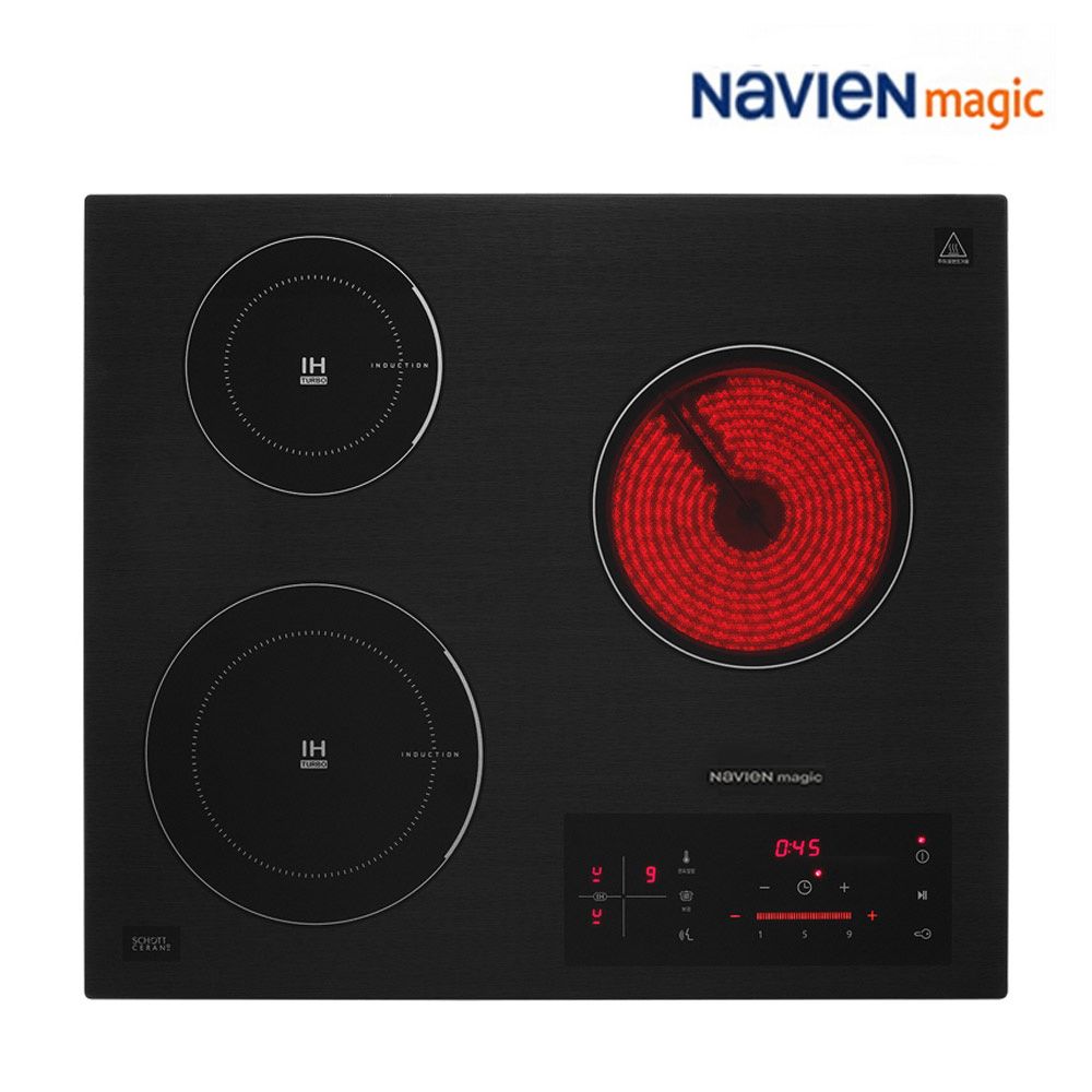 sk매직 빌트인 3구 하이브리드 인덕션2구+하이라이트1구 ERH-3603