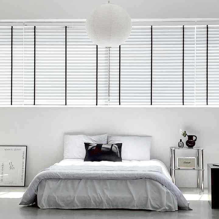 Pure White Wood ブラインド