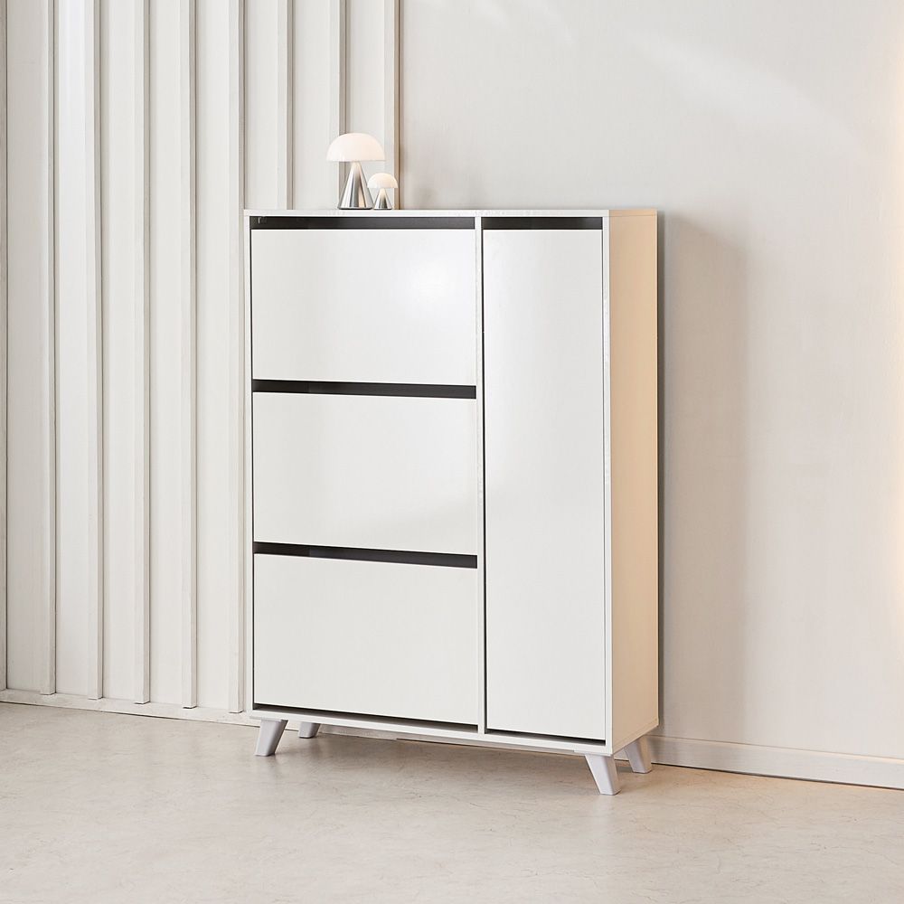 시온가구 소피 폭좁은 아파트 현관 사무실 슬림 신발장 수납장 