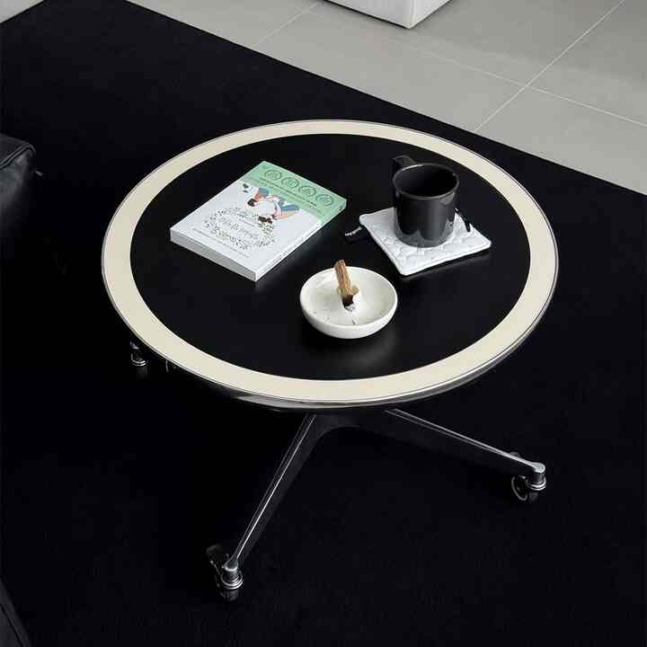 Ton Ton ラウンド キャスター付き ソファテーブル［2色・2サイズ］