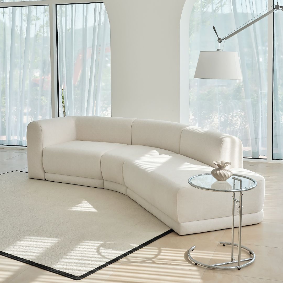 보보 [단하루 스페셜딜 13만원 할인혜택] 볼드 모듈 4인용 라운드 카우치 패브릭 소파