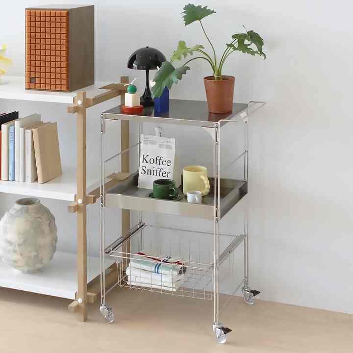 ステンレス ワゴン 3段