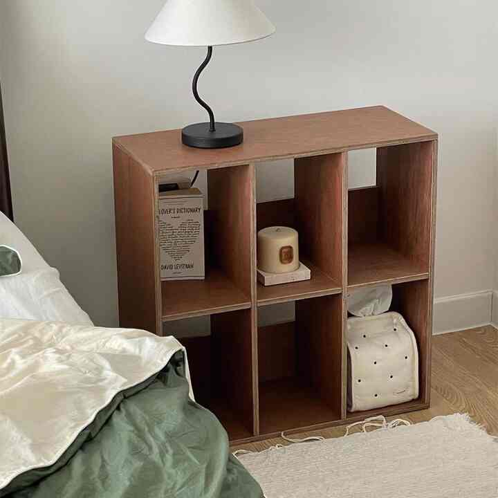 ウッド 本棚 3x2 縦型