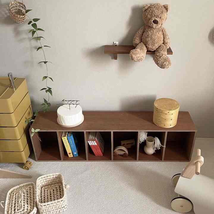 ウッド 本棚 1x6 横型