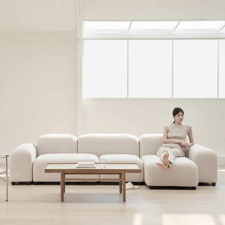 MARCH アクアテックス カウチ モジュール 4人掛けソファ［2種］