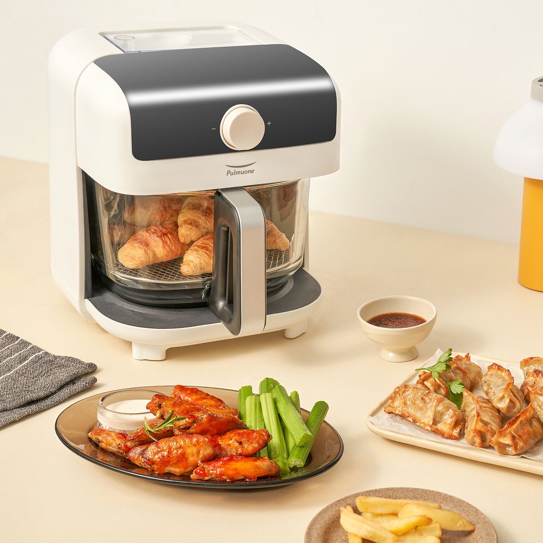 풀무원 79,000원 글라스쿡 스팀 에어프라이어 4.5L 크림화이트 AB04D10VG