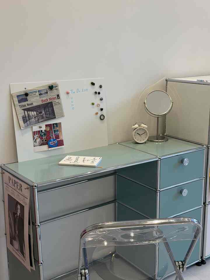 ミッドセンチュリー モジュールデスク Aタイプ［14色］