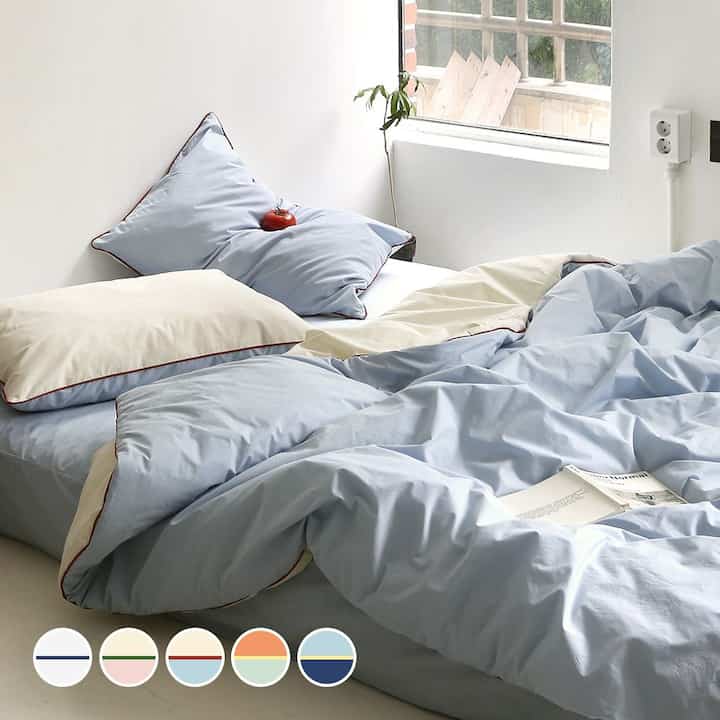 Hotel bedding COLORSAND 両面 掛け布団セット［5色・4サイズ］