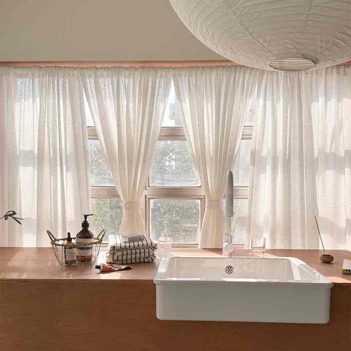 ブークレレース 間仕切りカーテン［3サイズ］