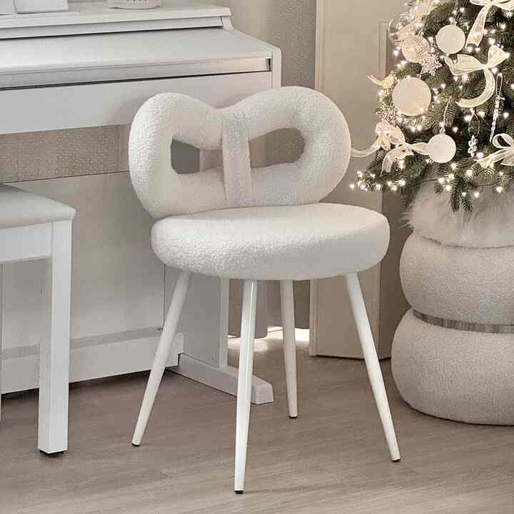 ルオル リボン背もたれチェア［4色］