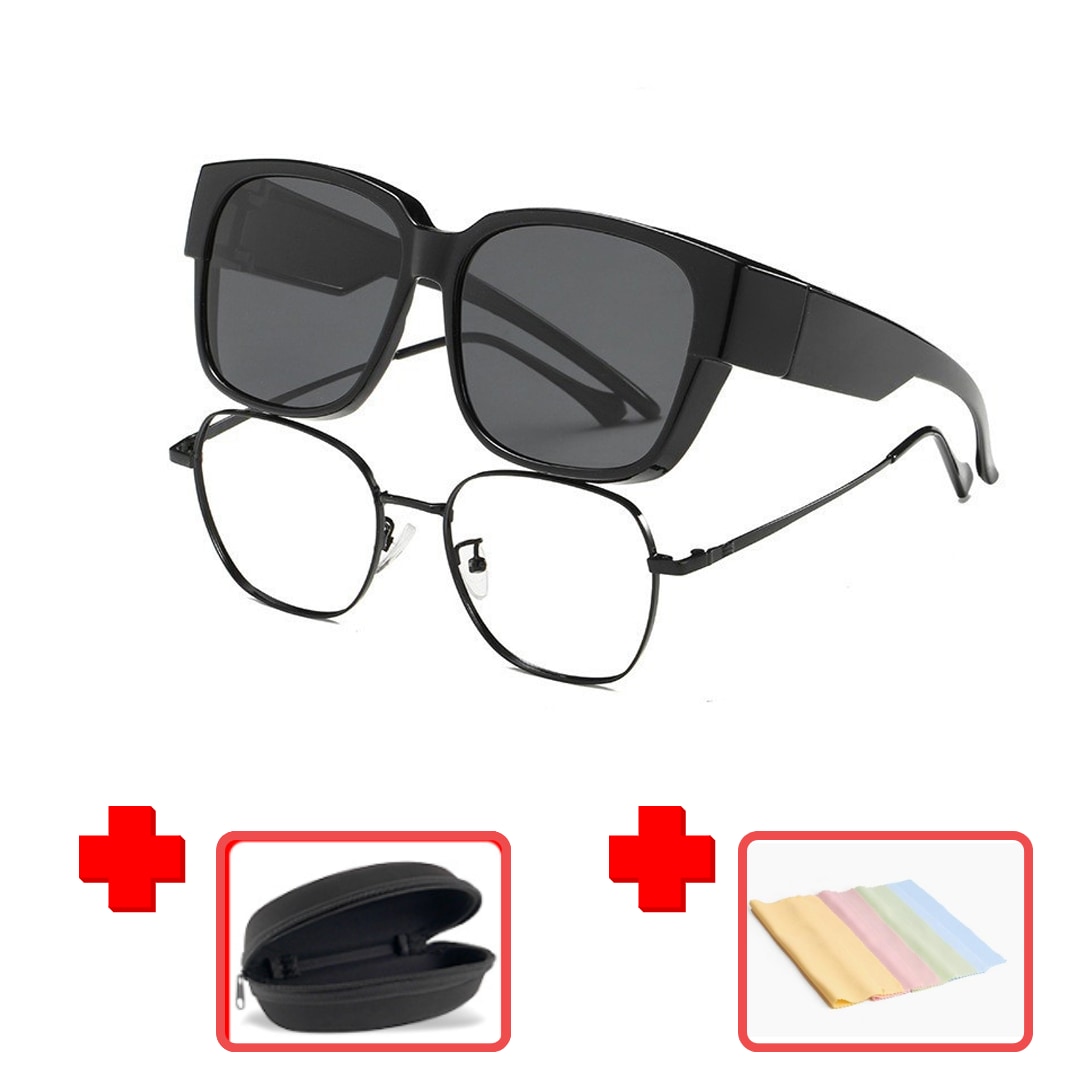 컴포어 컴포어 오버핏 안경위에 덮어쓰는 합체 편광 선글라스