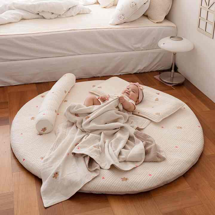 純粋 ベビー 円形ラグ［12種・2サイズ］