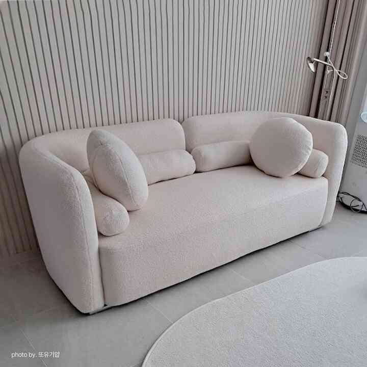 ブークレ 3人掛け ソファ［3色］