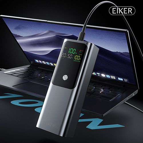 EIKER 100W PD3.1 양방향 고속충전 보조배터리 LED 디스플레이 20000mAh