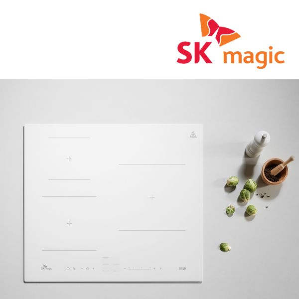 SK매직공식몰 3구 인덕션 쿡탑 전기 레인지 세라믹 글라스 블랙 3400w