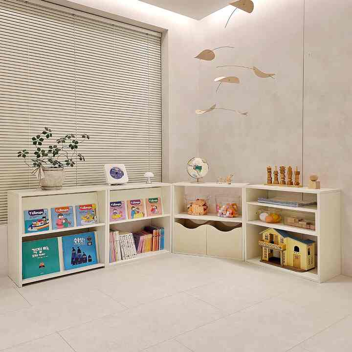 All in one 2段 キッズシェルフ［3種］