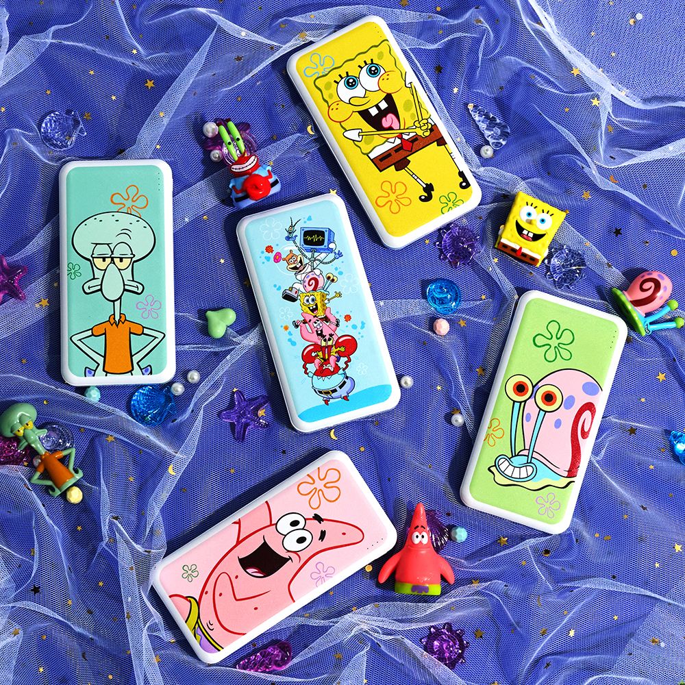 디지털벤투스 스폰지밥 듀얼충전 보조배터리 10000mAh