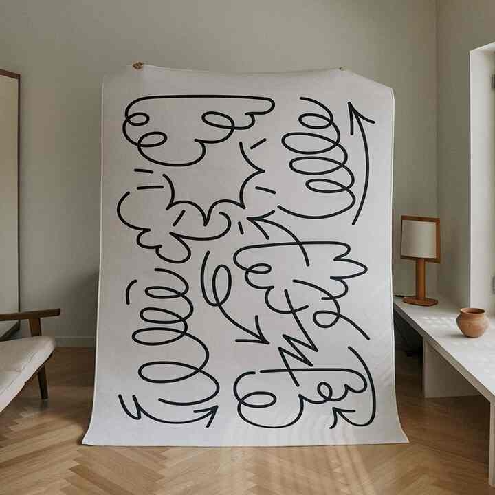 doodle ラグ［4サイズ］