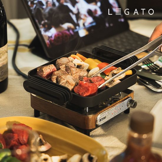 레가토 시그널키트 전기그릴 멀티 가정용 캠핑 휴대용 미니 그릴 세트