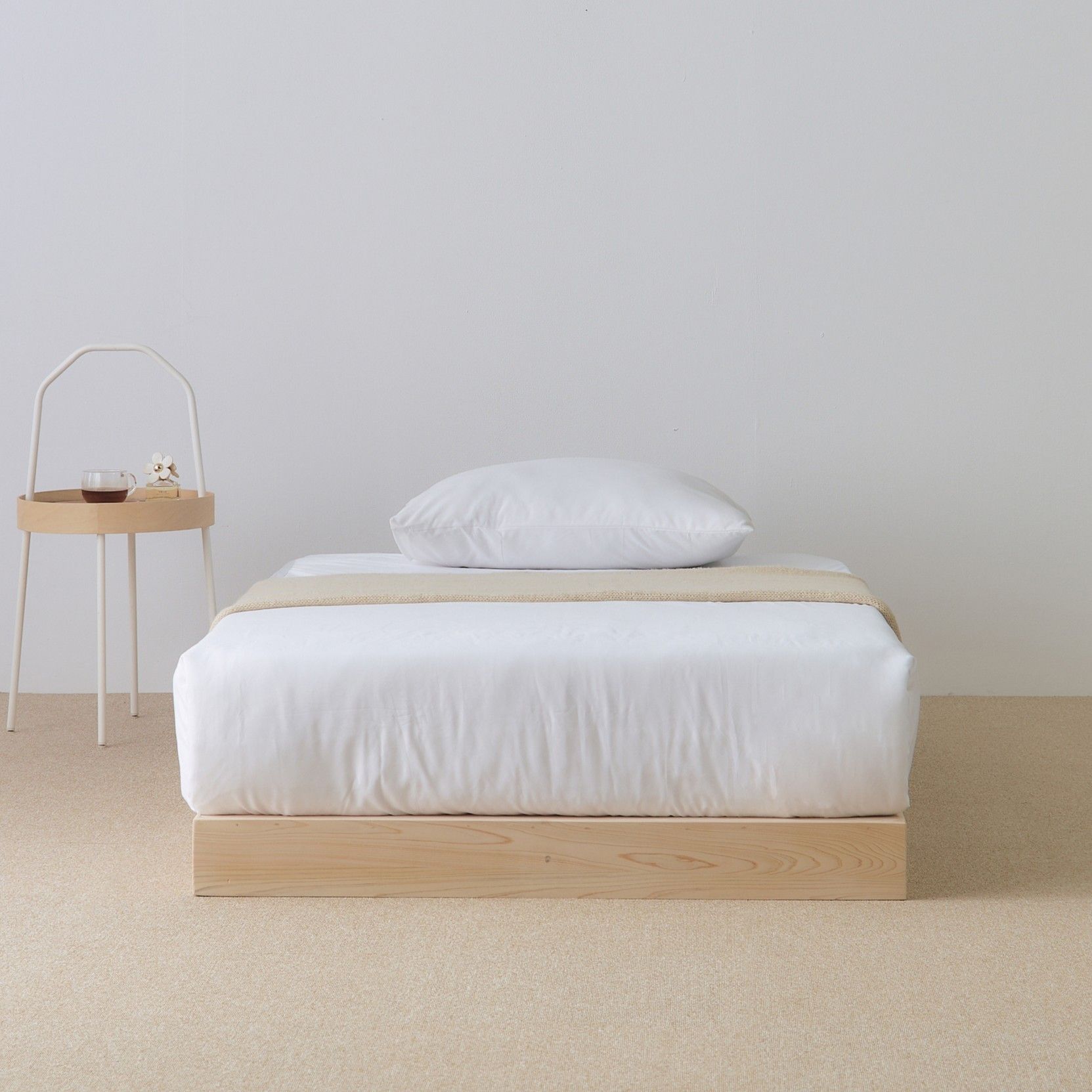 편백촌 기획 저상형 편백나무 SEO등급 원목침대프레임(SS/Q)