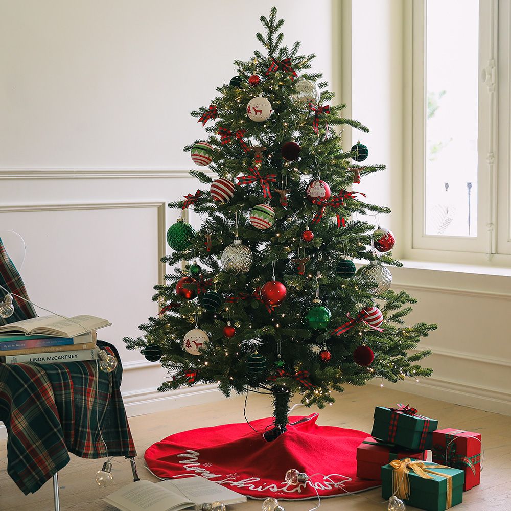 윈터스케치 올인원 프리미엄 크리스마스 포레트리 풀세트 (전구일체형트리+오너먼트+트리스커트)