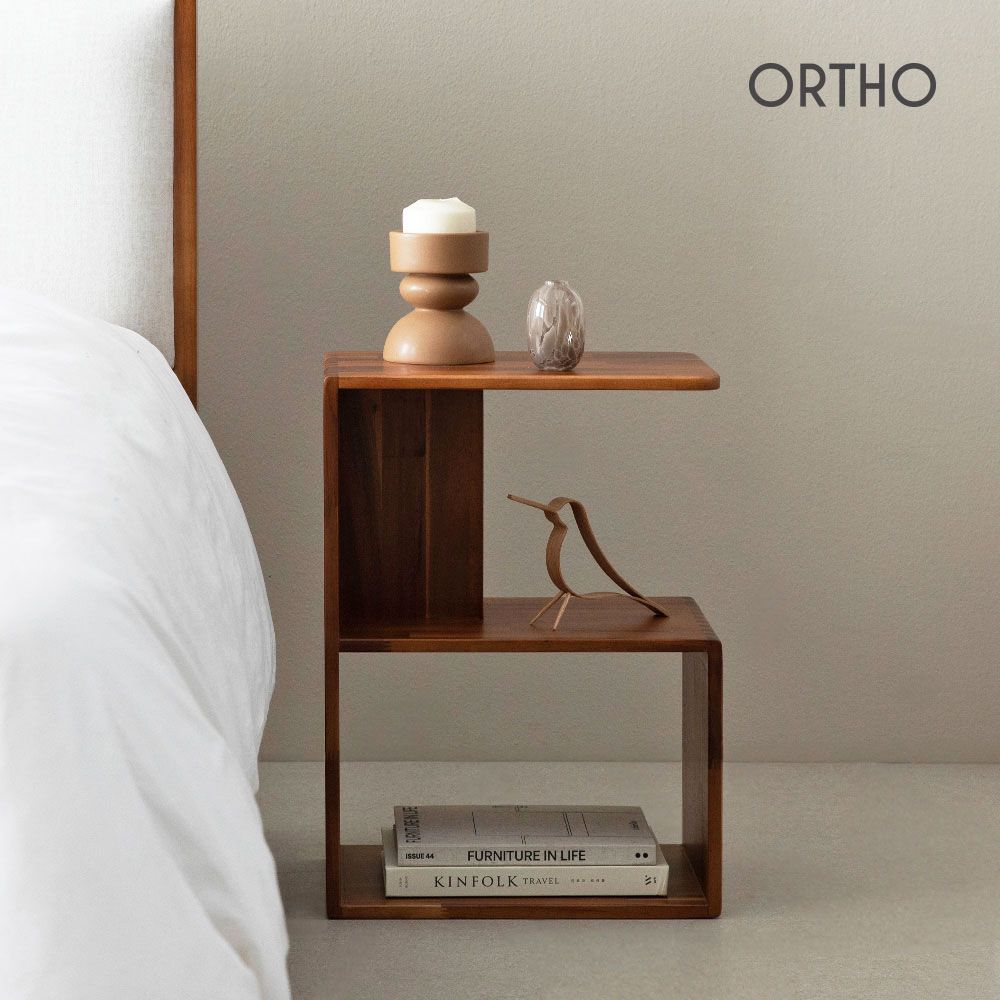 OTWO CERTO サイドキャビネット ブラウン ダーク 加工木材 奥行き 20cm