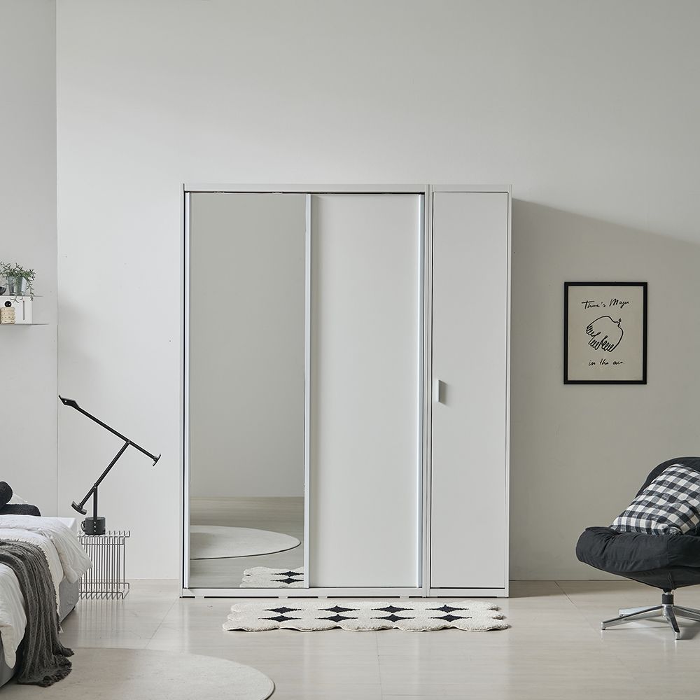 상일리베가구 모디 슬라이딩 모듈 수납 행거 옷장 E0등급 저소음댐핌도어 (행거형/선반형/서랍형)