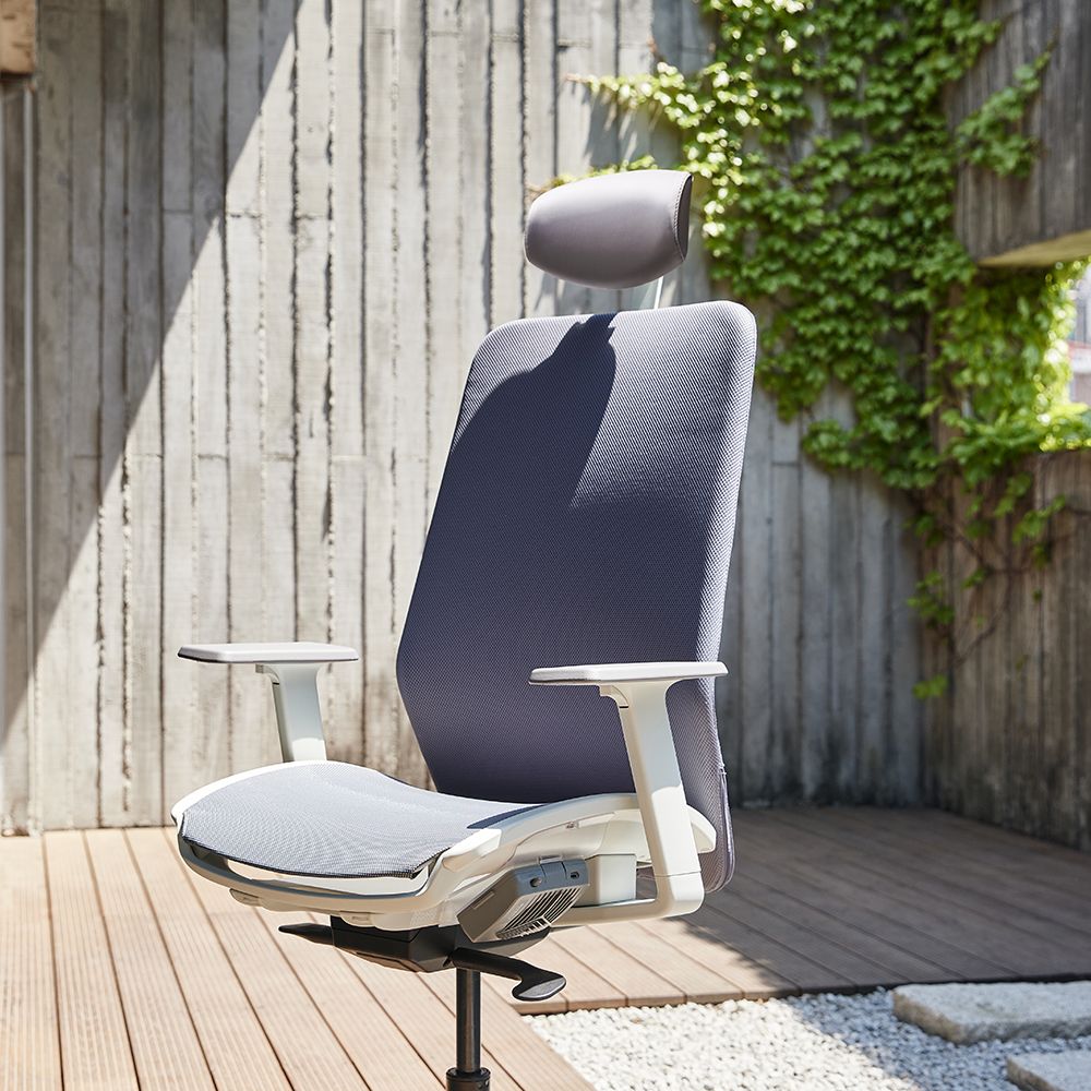 듀오백 Q1-W AIRO 메쉬 사무용 컴퓨터 책상 의자 