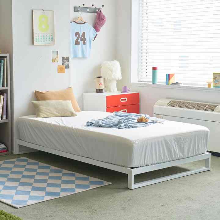 DAYOFF スチール ローベッドフレーム［2色・2サイズ］