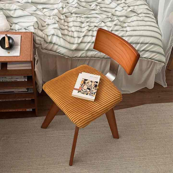 キャラメルコーデュロイチェア