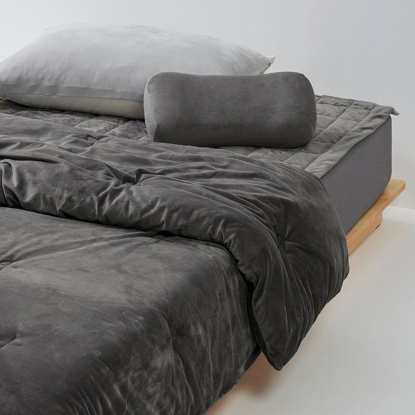 JAJU(자주) 발열 온감 극세사 차렵이불 SS 그레이 