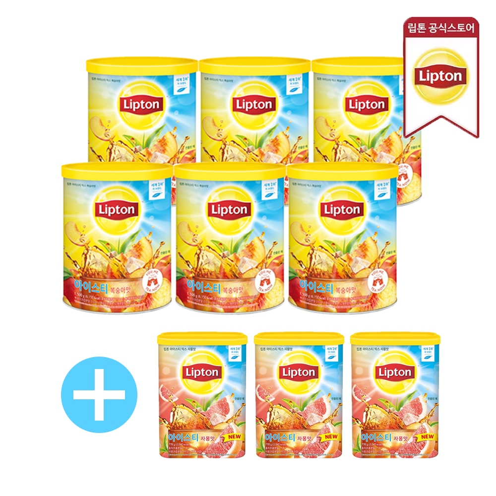 립톤 유니레버 립톤 아이스티 복숭아 1.5kg6개 복숭아/자몽 770g3개