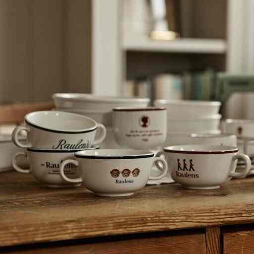 ロンドン 両手付きスープ カップ 2個セット［4色］