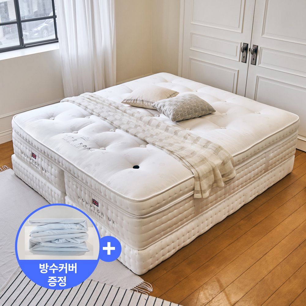 [신상품]홈튼유케이 30일 무료체험 / 화이트로즈 900 핸드메이드 영국 프리미엄 호텔 침대 매트리스 Q