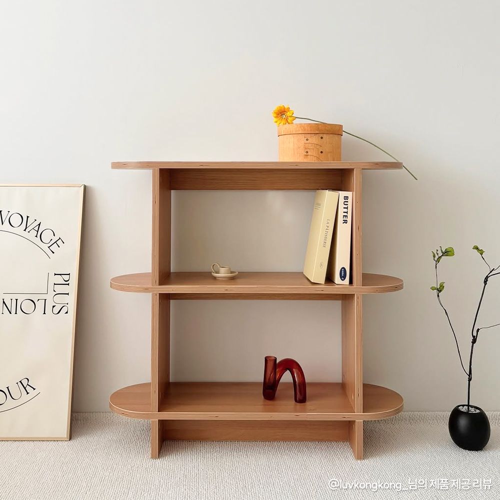 HIT FURNITURE ロマンチック スチールハーフムーン棚700［3色］ | 棚