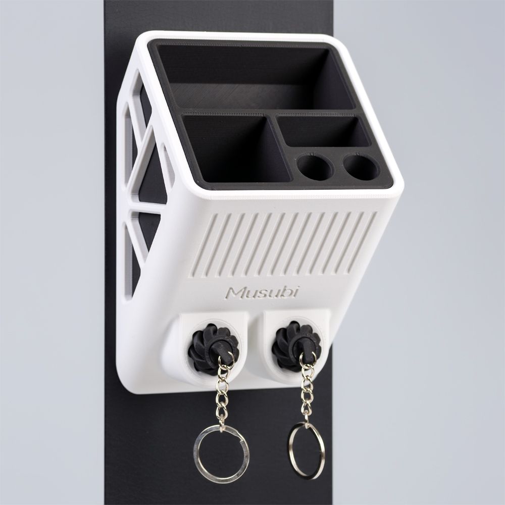 [신상품] Musubi 현관 무타공 정리 수납 자석 포켓 키홀더