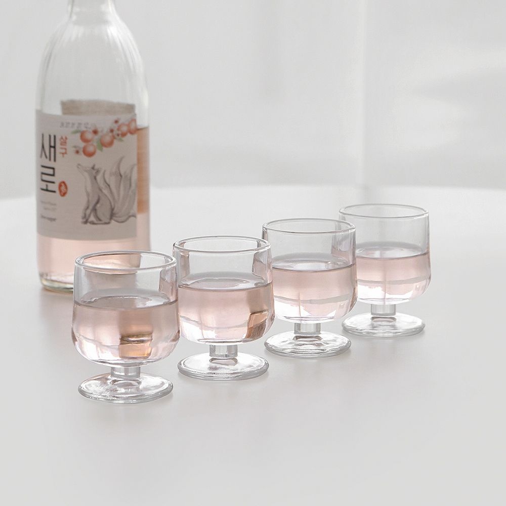 소주잔·막걸리잔 > 스퀘어핏 고블렛 소주잔 4P세트 50ml | 오늘의집 쇼핑