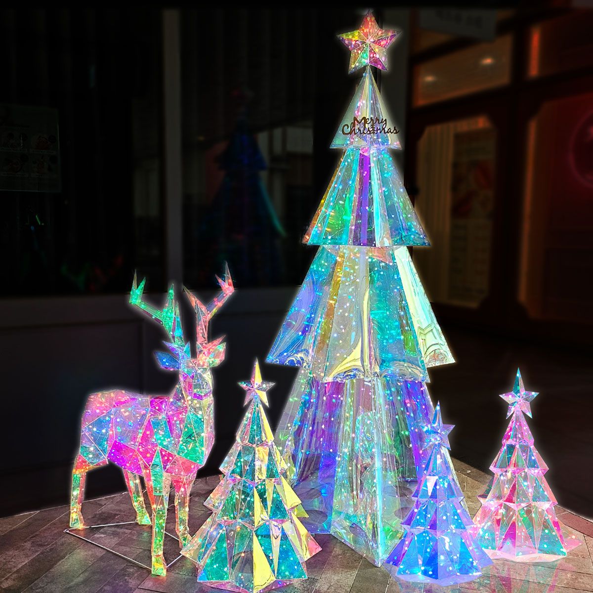 더라임코리아 크리스마스트리 빛나는 오로라 대형 트리(180cm,210cm)