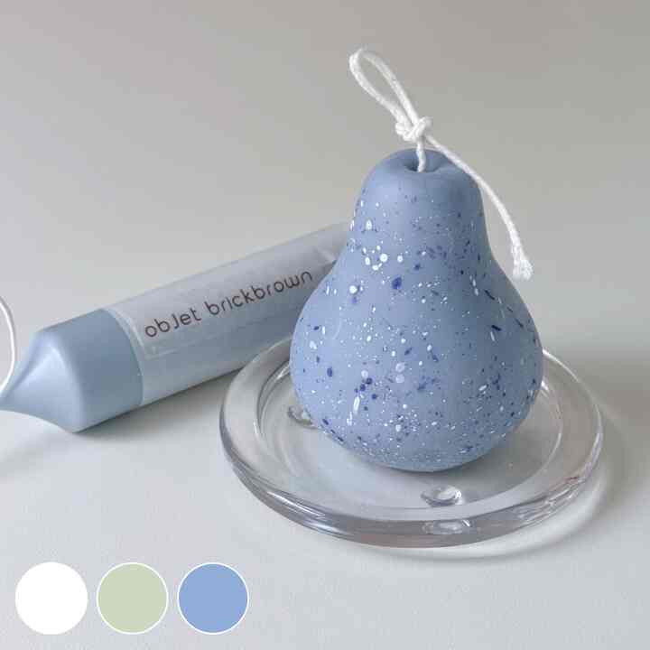 Pear オブジェキャンドル［3色・2種］