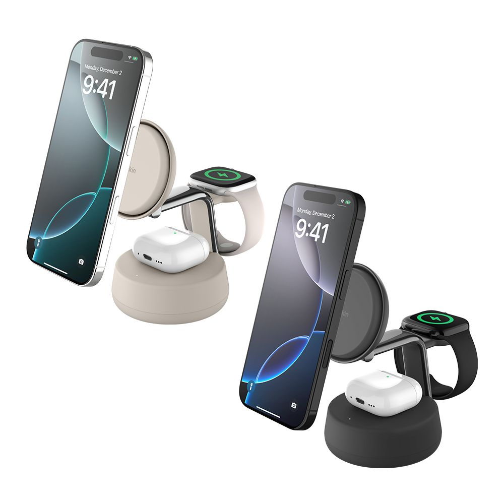 벨킨 Qi2 25W 3in1 마그네틱 무선 충전 스탠드 WIZ040