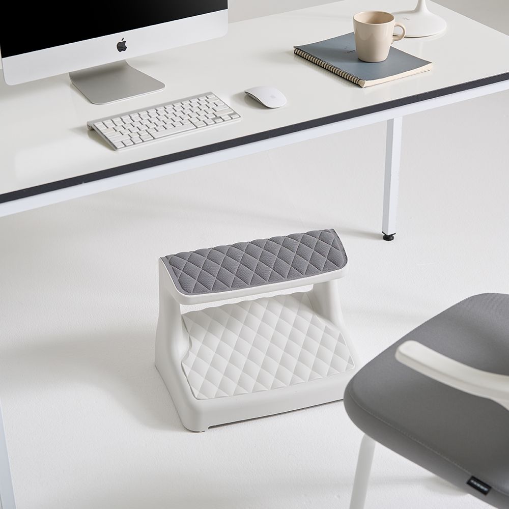 라자가구 오즈 바른자세 2단 발목 쿠션형 책상 발받침대 풋레스트 다리거치대 